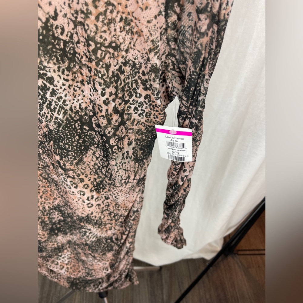 BB Dakota Steve Madden Tan LONG SLEEVE MINIDRESS Size XL NWT - Picture 5 of 10